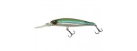 Damiki ABYSS-90 Wobbler 9cm-13.5gr Clear Real Bait lebegő