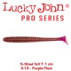 Lucky John S-Shad Tail Gumihal 2.8" 7.1cm