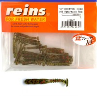 Reins Rockvibe Twister Shad 3cm 1.2 inch Watermelon Red 24db       