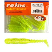 Reins Rockvibe Twister Shad 5cm 2 inch Chart Silver Glitter 20db     