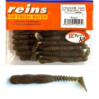 Reins Rockvibe Twister Shad 7.6cm 3 inch Watermelon Red 15db    