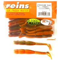 Reins Rockvibe Twister Shad 7.6cm 3 inch Red Frogakagaeru 12db