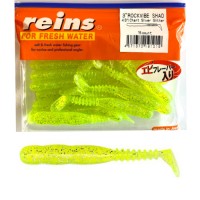 Reins Rockvibe Twister Shad 7.6cm 3 inch Chart Silver Glitter 15db     