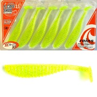 Reins S Cape Twister Shad 8.9cm 3.5 inch Chart Silver Glitter 6db 