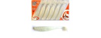 Reins S Cape Twister Shad 8.9cm 3.5 inch Pearl White Holo Glow 6db