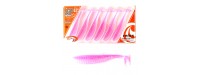 Reins S Cape Twister Shad 8.9cm 3.5 inch Clear Pink 6db           