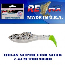 Relax Super Fish Shad 7.5cm Tricolor-10db