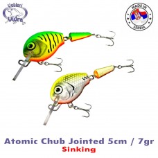 Vidra Lures Atomic Chub Jointed 5cm 7gr Sinking wobbler