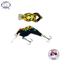 Vidra Lures Frog 4cm 5gr Sinking BKF wobbler