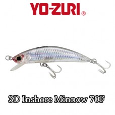 Yo-Zuri 3D Wobbler Inshore Minnow 7cm-8gr - Felúszó