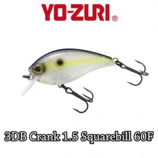 Yo-Zuri Wobbler 3DB Crank 1.5 Squarebill 6cm-14gr- Felúszó