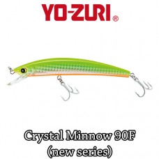 Yo-Zuri Wobbler Crystal Minnow 9cm-7.5gr-Felúszó-(New Series)