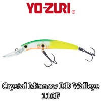 Yo-Zuri Wobbler Crystal Minnow DD Walleye 11cm-12gr-Felúszó