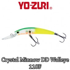 Yo-Zuri Wobbler Crystal Minnow DD Walleye 11cm-12gr-Felúszó