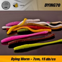 LIBRA Dying Worm 70mm Cheese gumicsali 15db/cs