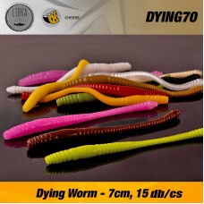 LIBRA Dying Worm 70mm Cheese gumicsali 15db/cs
