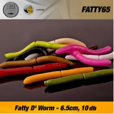 LIBRA Fatty D-Worm 65mm Cheese gumicsali 10db/cs