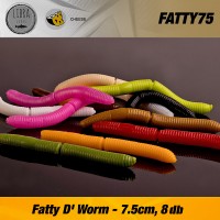 Libra Fatty D'Worm 75mm Cheese gumicsali 8db/cs