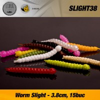 Libra Slight Worm 38mm Cheese gumicsali 15db/cs