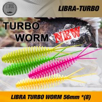 LIBRA TURBO WORM 56mm Cheese Gumicsali 8db/cs