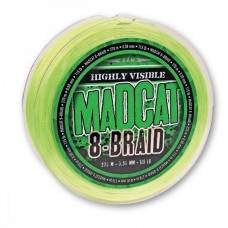 Madcat 8-Braid Hi Vis Yellow Fonott Harcsázó Zsinór 270m 0,35mm 29,5Kg